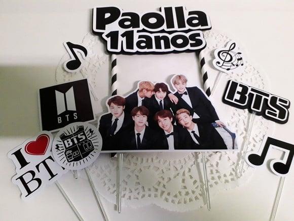 Topo de Bolo/Cake Topper BTS
