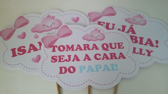 Plaquinhas Divertidas - Chá de Bebê