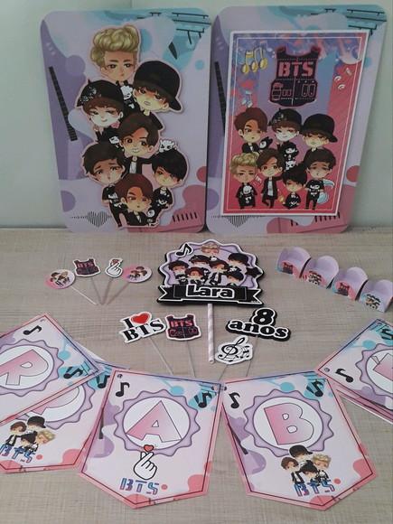 Kit Festa Só Um Bolinho Banda Bts 2