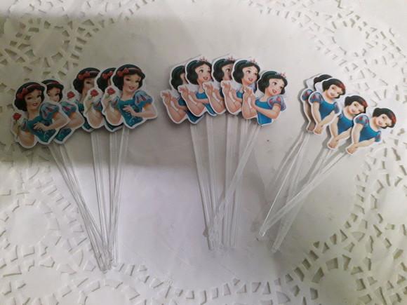 Toppers Para Docinhos Busto Branca de Neve