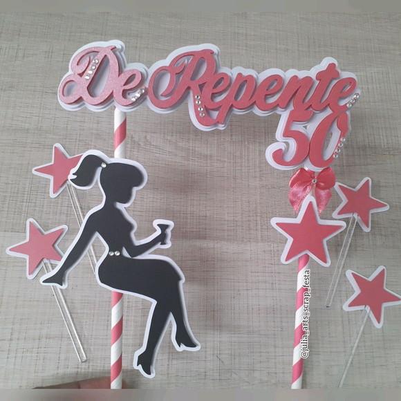 Topo de Bolo/cake Topper de Repente 50