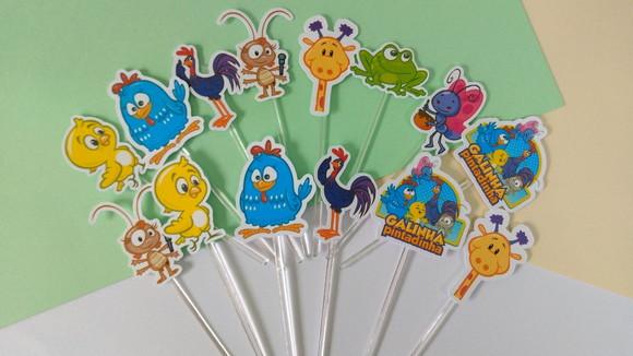 Toppers para Docinhos Galinha Pintadinha