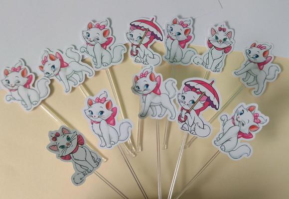 Toppers Para Docinhos Gatinha Marie