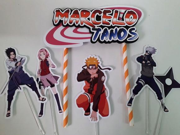 Topo de Bolo/cake Topper Naruto