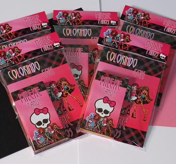 Kit Livrinho para Colorir - Monster High