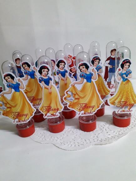 Tubetes Personalizados Branca de Neve e os Sete Anões