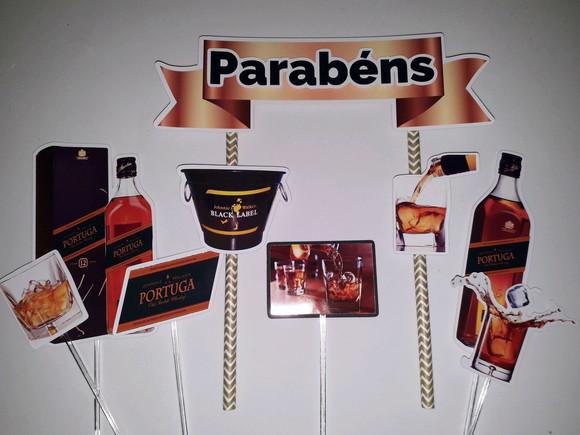 Topo de Bolo/cake Topper Wisky