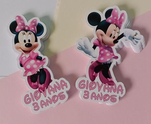 Apliques para Tubetes Minnie Rosa