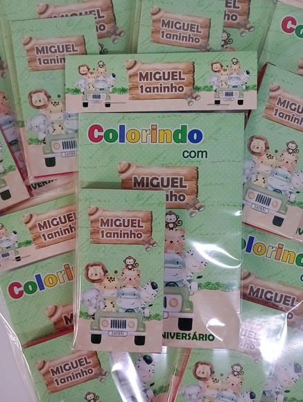 Kit Livrinho para Colorir Safari