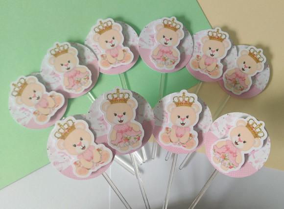 Toppers para Docinhos Ursinha Realeza