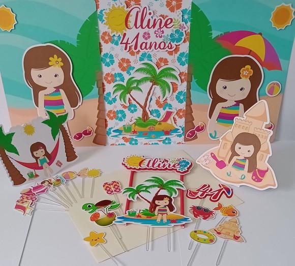 Kit Festa Só Um Bolinho Praia/verão