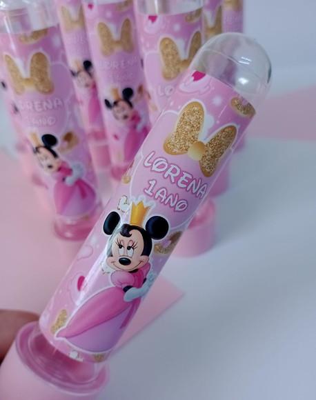 Tubete Personalizado Minnie Princesa Rosa
