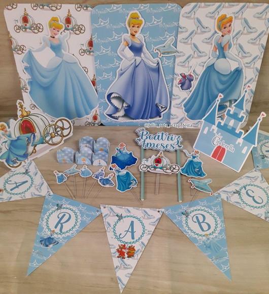 Kit Festa Só Um Bolinho Princesa Cinderela