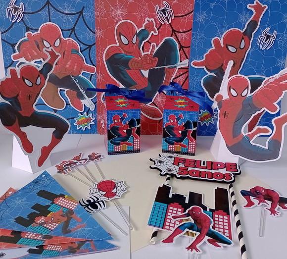 Kit Festa Só Um Bolinho Homem Aranha 2