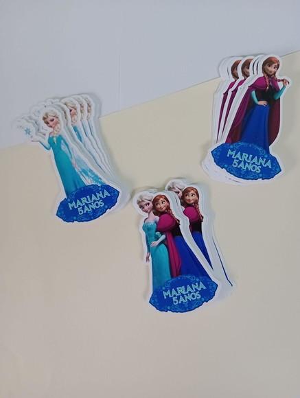Apliques para Tubetes - Frozen