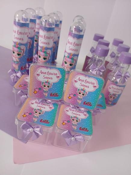Kit Festa Personalizado 60 Peças Lol Unicórnio
