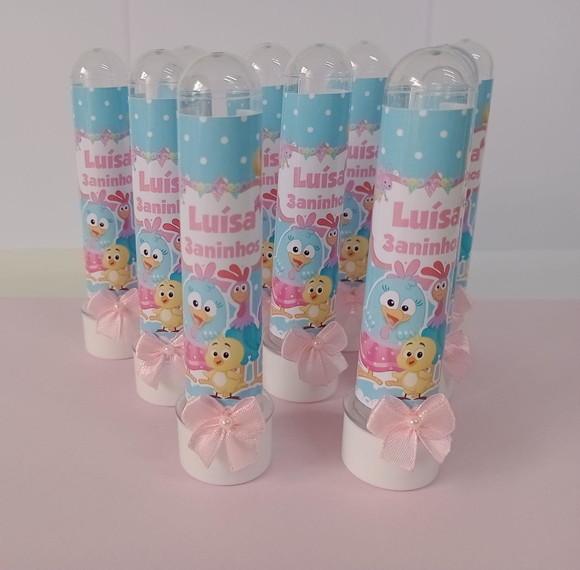 Tubetes Personalizados Galinha Pintadinha Candy Color