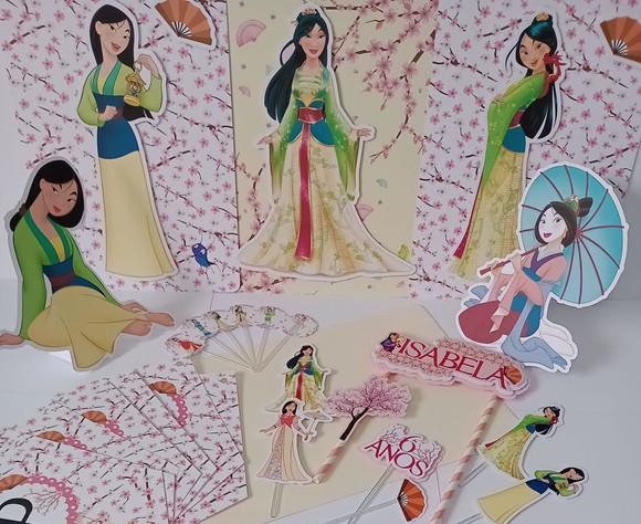 Kit Festa Só Um Bolinho Princesa Mulan