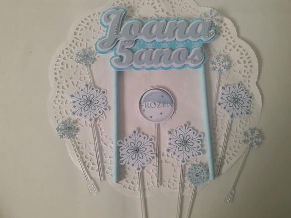 Topo de Bolo/Cake Topper Frozen 2