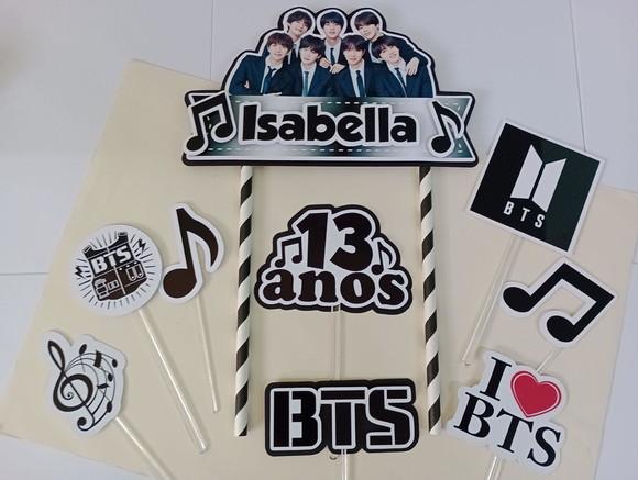 Topo de Bolo/Cake Topper BTS 2