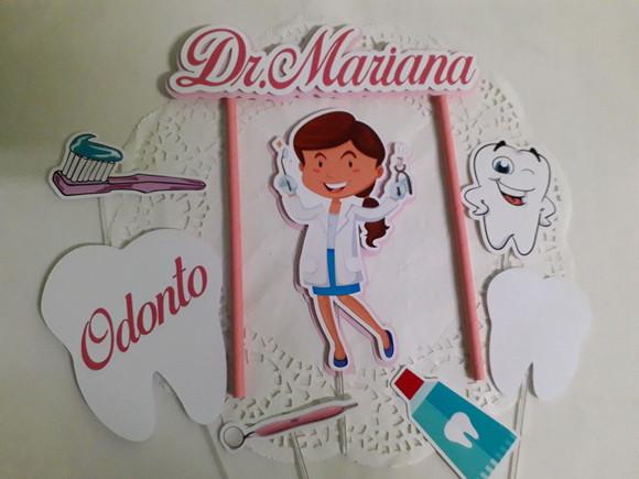 Topo de Bolo/Cake Topper Dentista