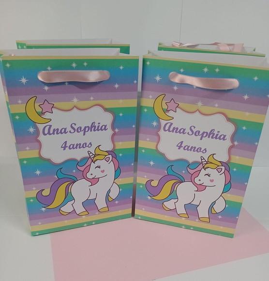 Sacolinha Personalizada Unicórnio