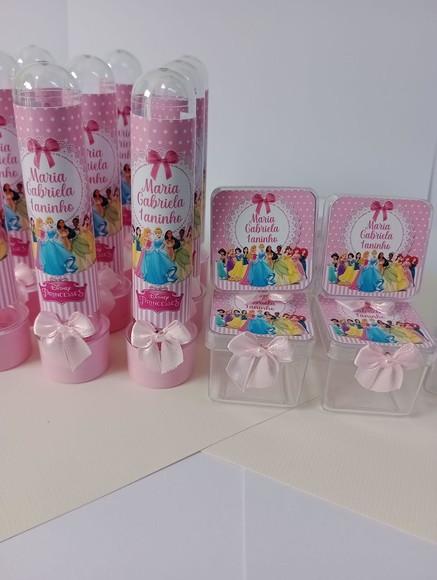 Kit Festa Personalizado Princesas Disney - 20 Peças