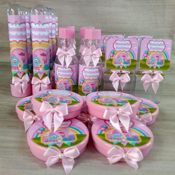 Kit Festa Personalizado Galinha Pintadinha Candy - 40 Peças