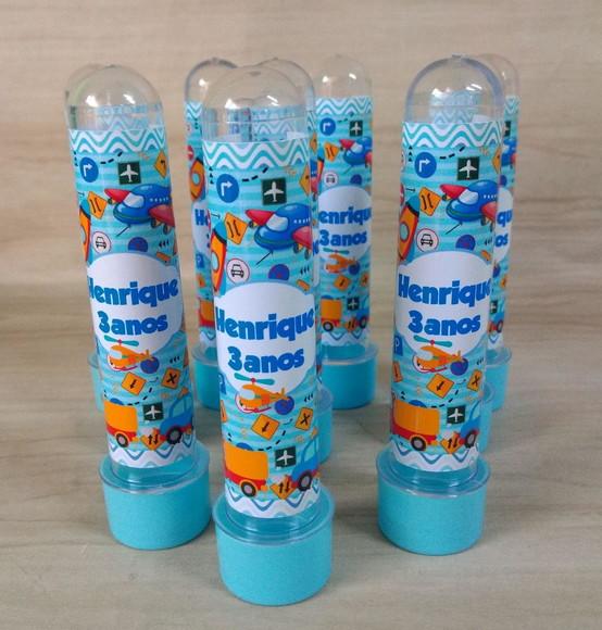Tubetes Personalizados Meios de Transportes