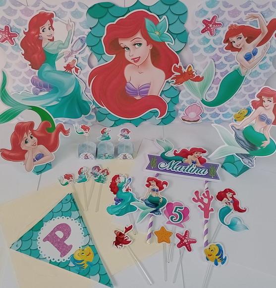 Kit Festa Só Um Bolinho Pequena Sereia- Ariel