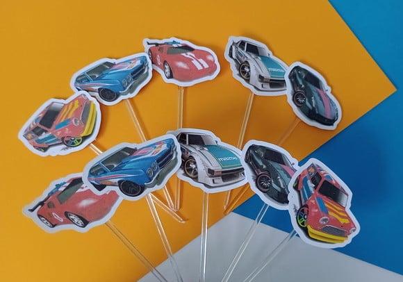 Toppers para Docinhos Hot Wheels