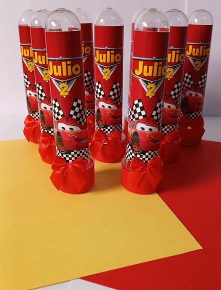 Tubetes Personalizados Tema Carros Disney