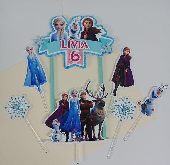 Topo de Bolo/cake Topper Frozen 2