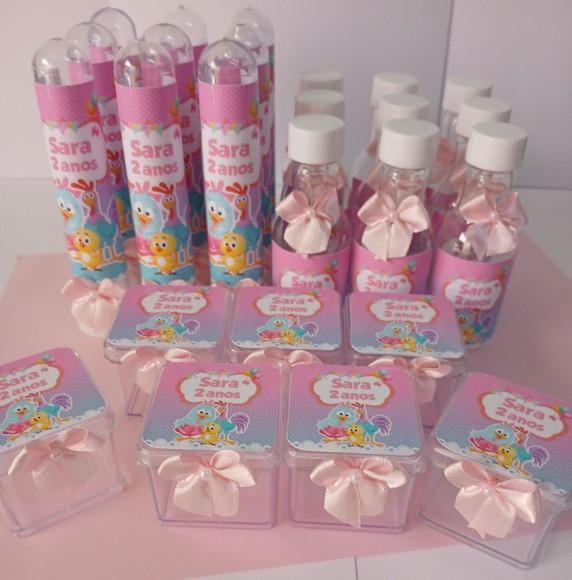 Kit Festa Personalizado Galinha Pintadinha Candy 2-30 Peças