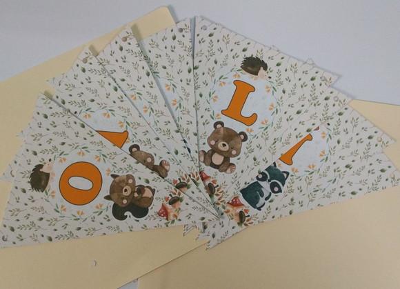 Bandeirinhas e Toppers para Docinhos - Tema Bosque Encantado