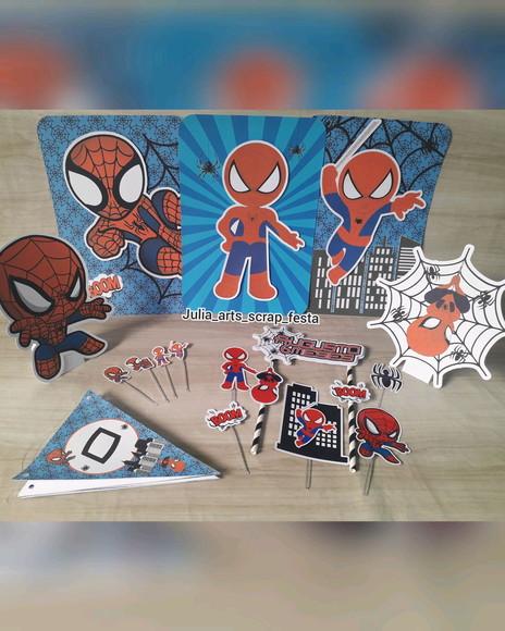 Kit Festa Só Um Bolinho Homem Aranha Cute