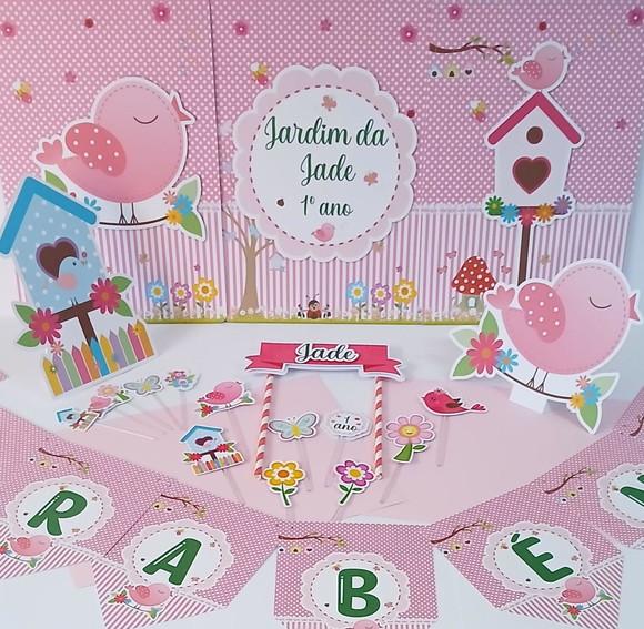 Kit Festa Só Um Bolinho Jardim Encantado