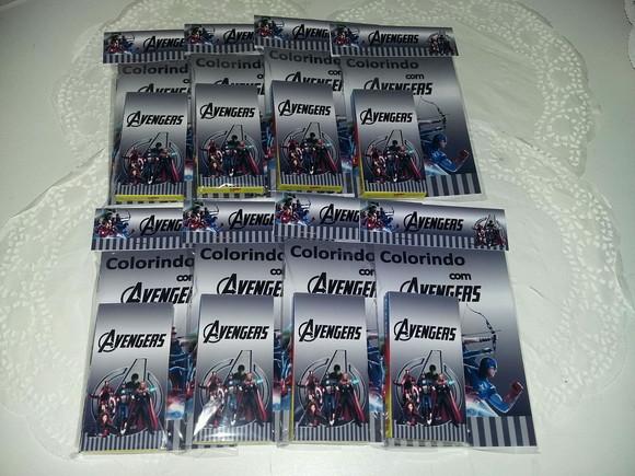 Kit Livrinho para Colorir Vingadores