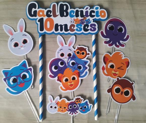 Topo de Bolo /Cake Toppers Bolofofos