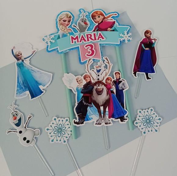 Topo de Bolo/cake Topper Frozen