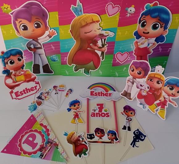 Kit Festa Só Um Bolinho Vera e o Reino do Arco-íris