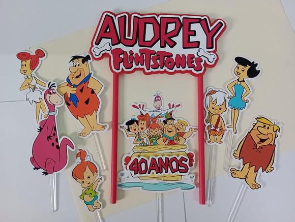 Topo de Bolo/cake Topper Flintstones