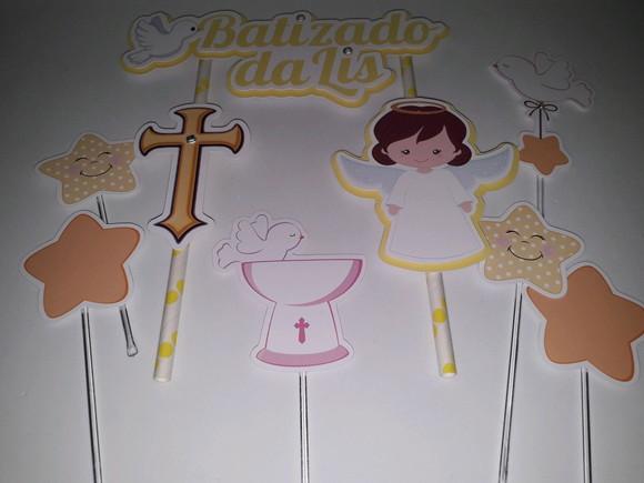 Topo de Bolo/cake Topper Batizado 2