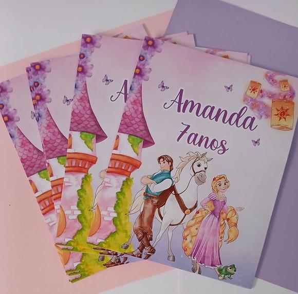 Rótulos Adesivos para Lousa Mágica -tablet Princesa Rapunzel