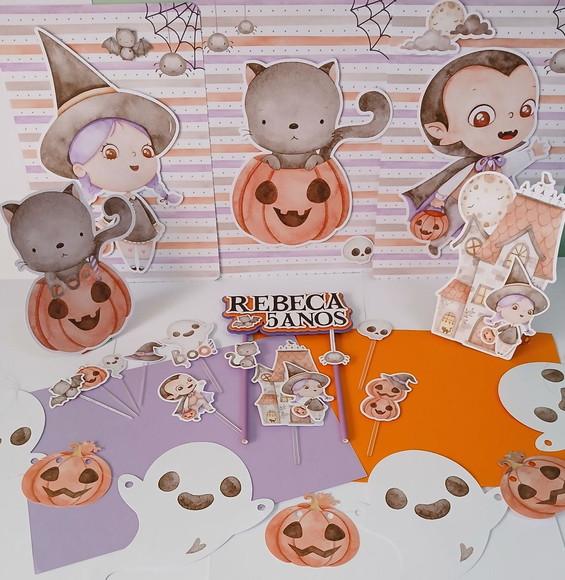 Kit Festa Só Um Bolinho Halloween