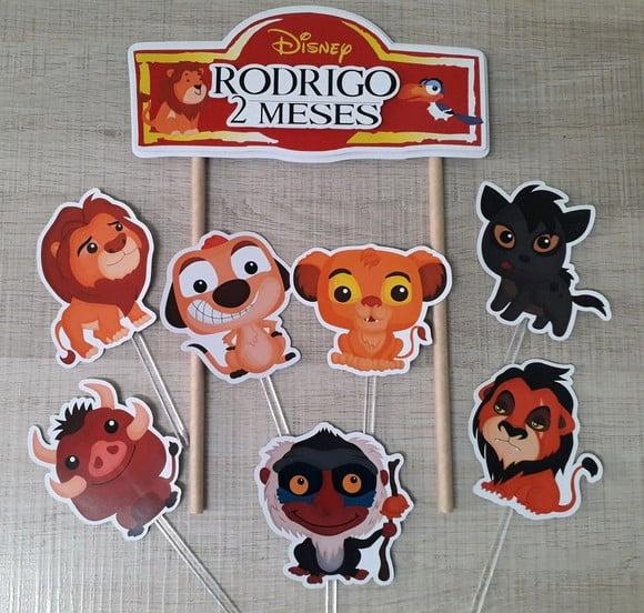 Topo de Bolo Rei Leão Baby