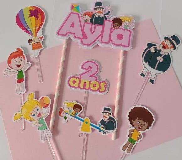 Topo de Bolo/cake Topper Mundo Bita