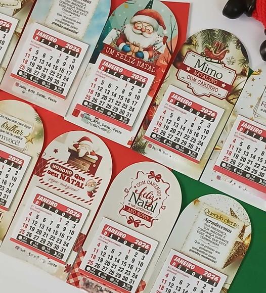 Calendário Personalizado 2026 com Imã Brinde Corporativo