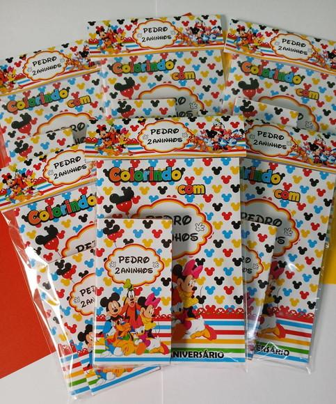 Kit Livrinho para Colorir Turma do Mickey