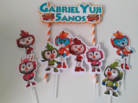Topo de Bolo/Cake Topper Top Wing